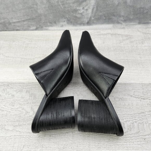 Rohb By Joyce Azria Women 6 Willow Point Closed Toe Mules Black PU ***Tried ON** - Picture 10 of 16